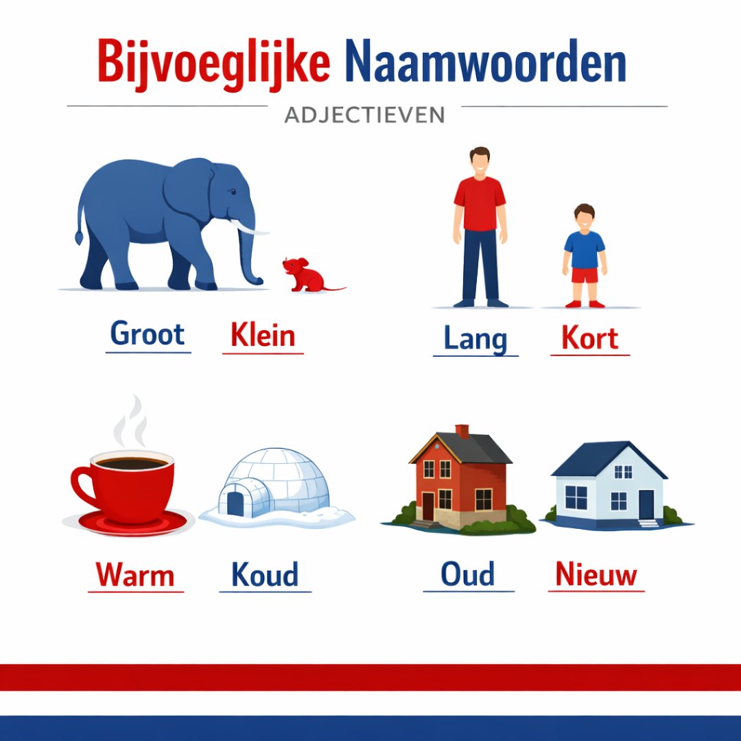 Dutch adjectives lesson cover